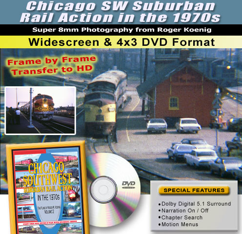 Chicago SW Suburban Rail Action in the 1970s DVD